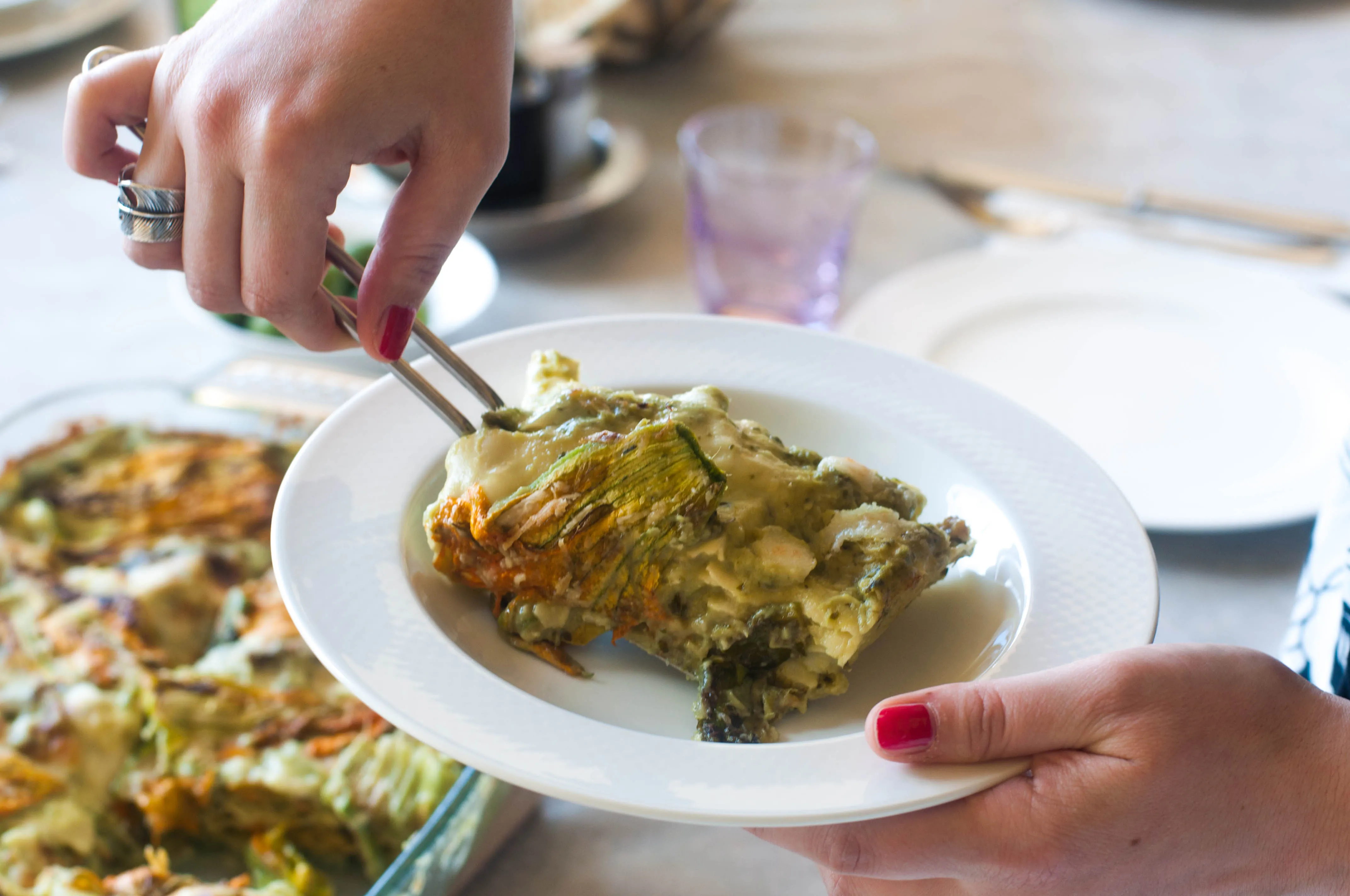 Lasagne vegetariane agli asparagi