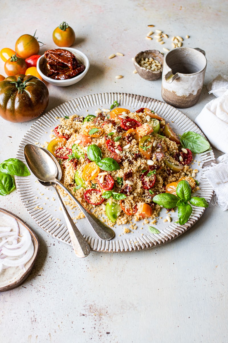 couscous vegano estivo ai pomodori