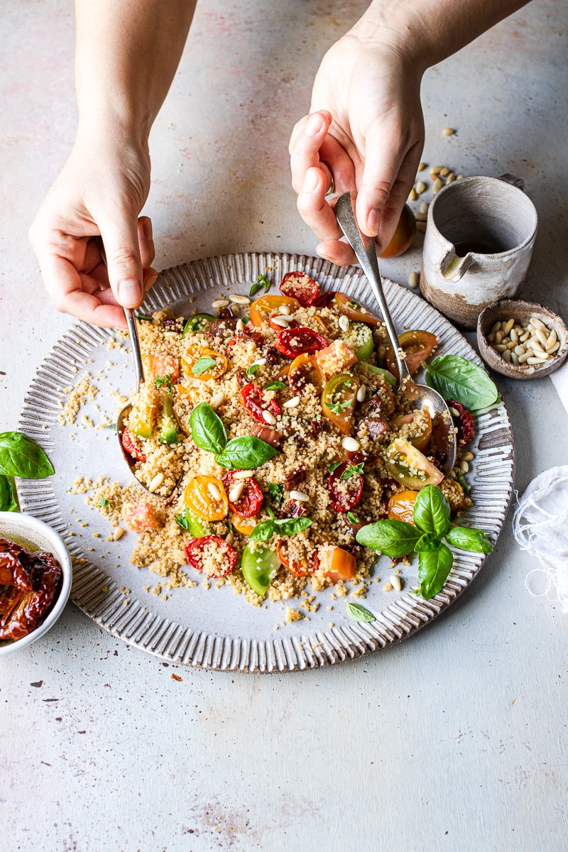 couscous vegano estivo ai pomodori