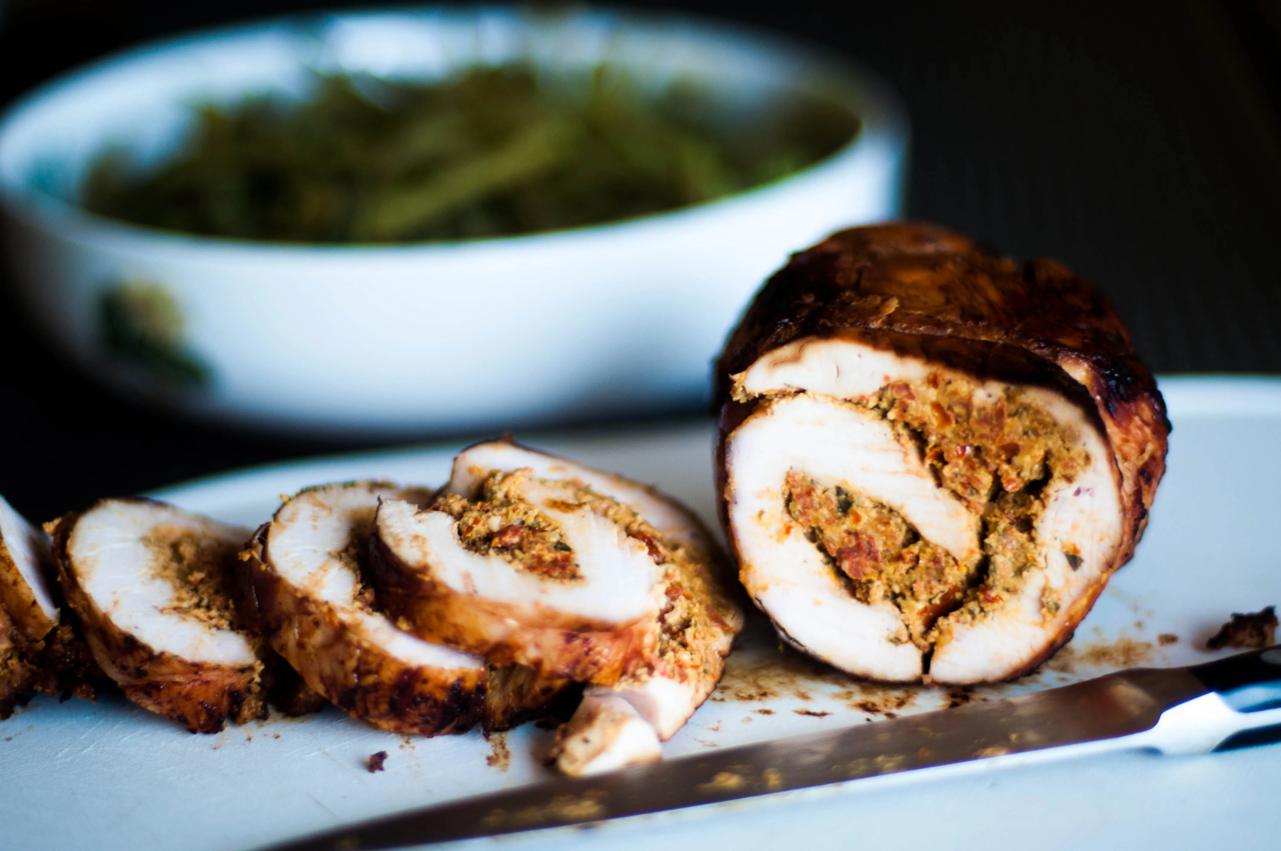 Petto di tacchino ripieno di pomodori