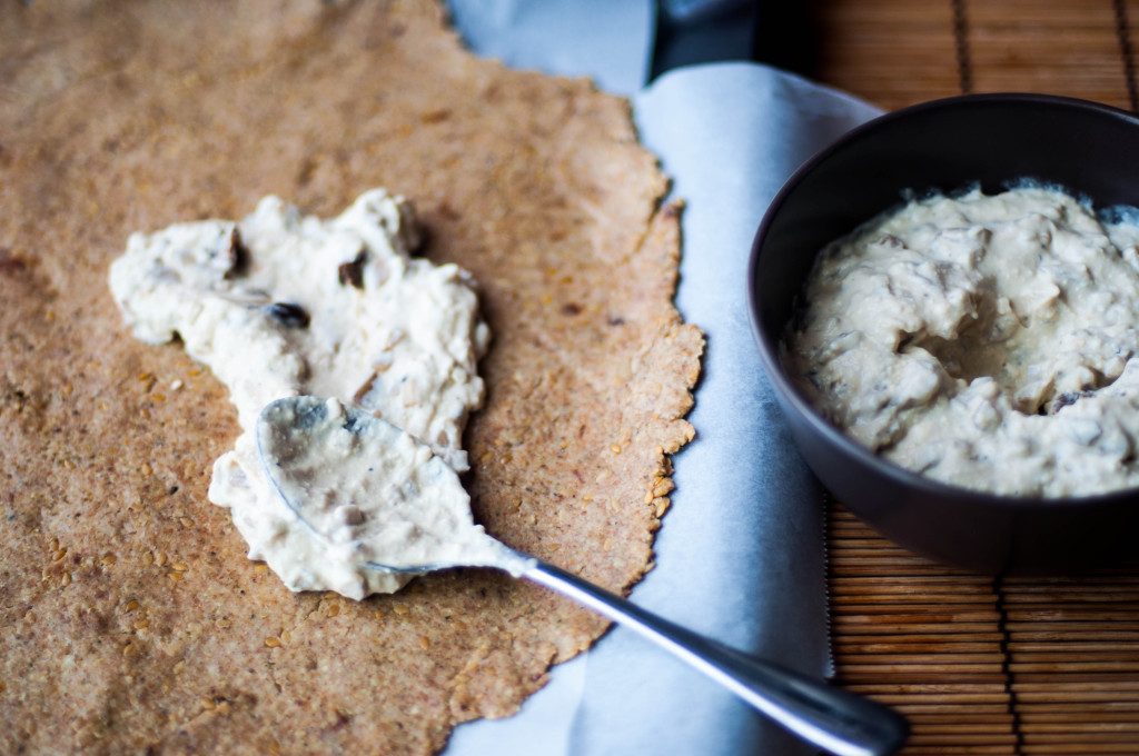 Galette integrale di porcini e spinaci