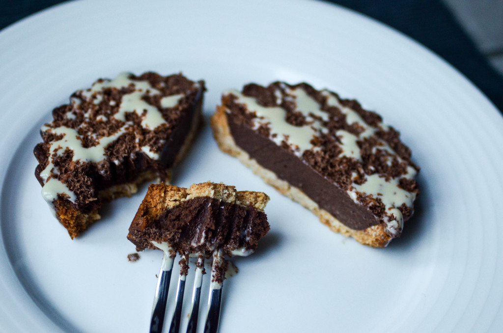 Crostata vegana al cioccolato e caffè