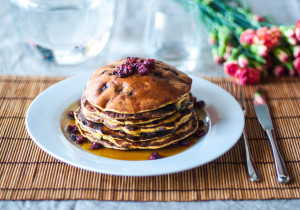 Pancake ai mirtilli e yogurt greco