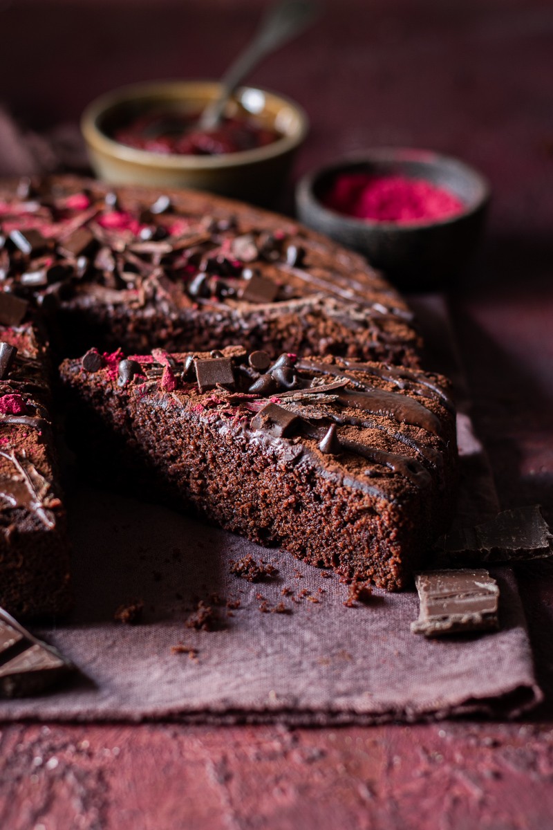 Torta al cioccolato e barbabietola