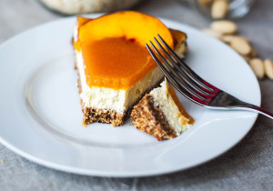 Cheesecake light alle pesche