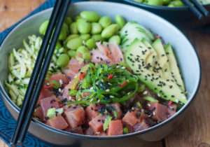 poke bowl di tonno ahi