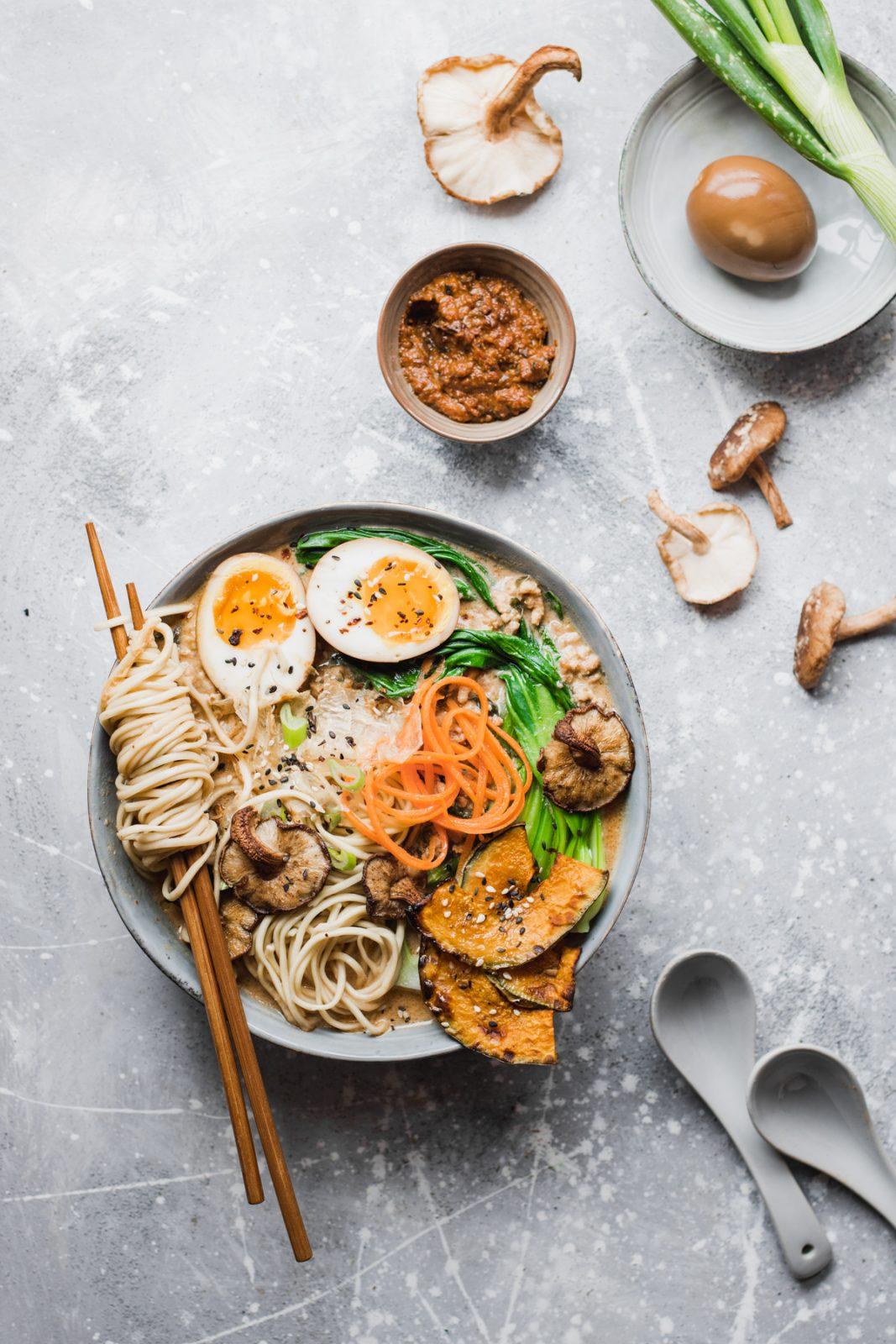 Homemade miso ramen bowl with a secret ingredient!