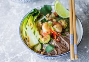 Curry verde di capesante e bok choy - senza glutine e latticini