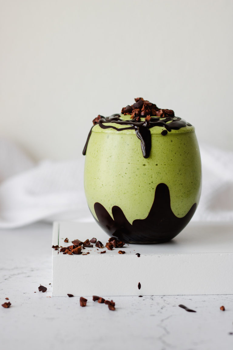 Frappè al tè matcha e cioccolato | low sugar