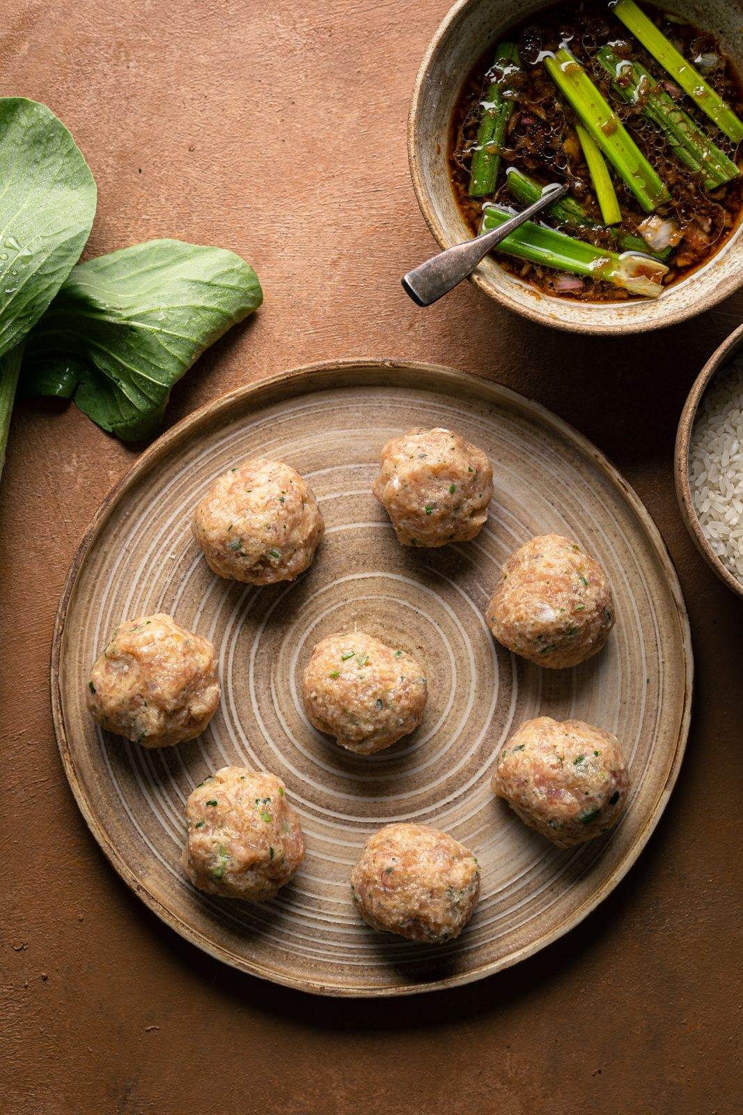 Polpette di tacchino in salsa teriyakiu