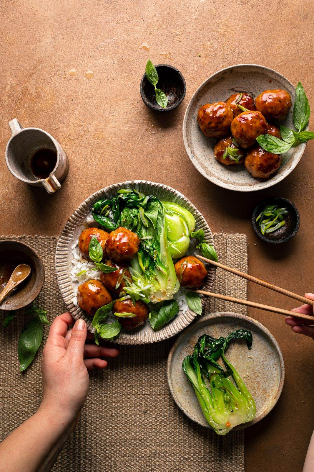 Polpette teriyaki di tacchino