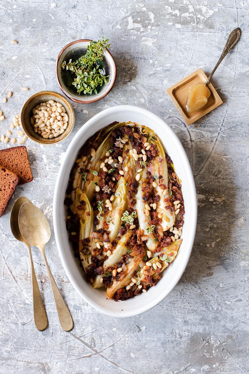 Come cucinare le verdure invernali - indivia belga gratinata