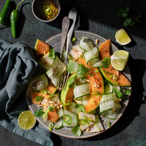 come cucinare i cetrioli - insalata piccante di cetrioli e melone