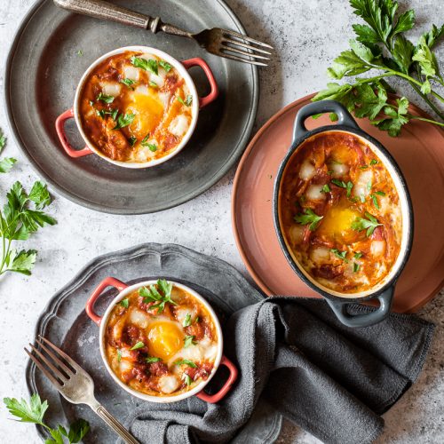 come cucinare i peperoni - shakshuka di peperoni