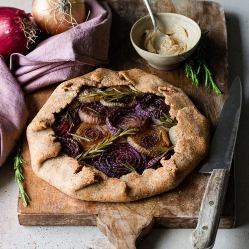 come cucinare le cipolle - galette vegane di cipolle