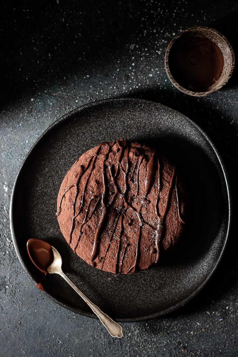 Tortino al cioccolato e Tahina nera