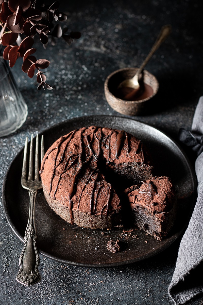 Tortino al cioccolato e Tahina nera