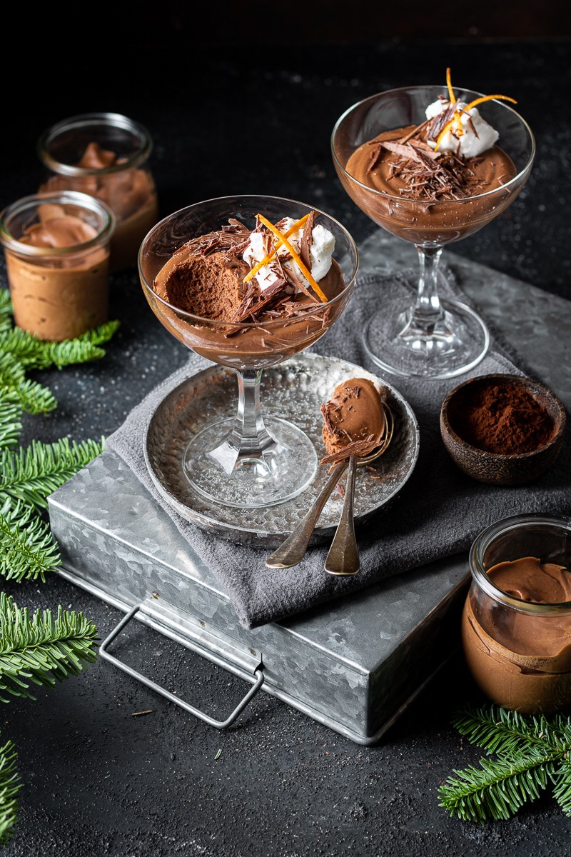 mousse al cioccolato e arancia 