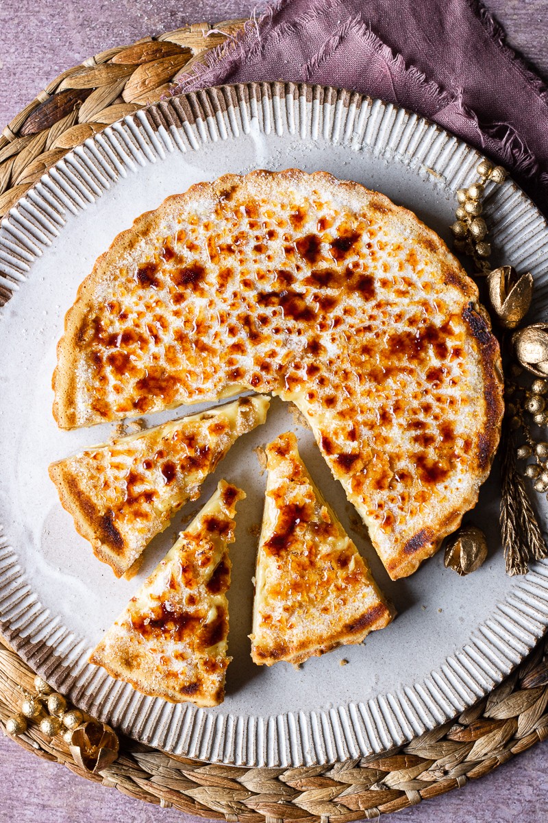 crostata gingerbread creme brulèe