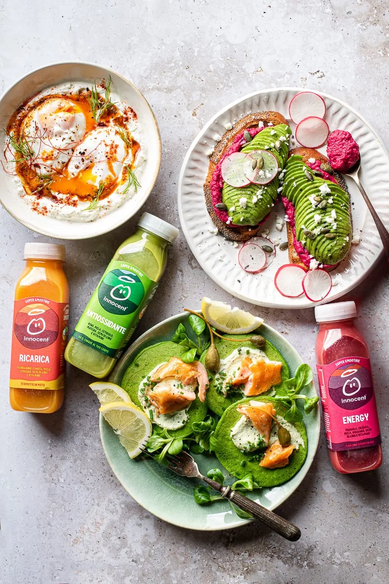 3 idee per la colazione salata da abbinare ai Super Smoothie Innocent Italia