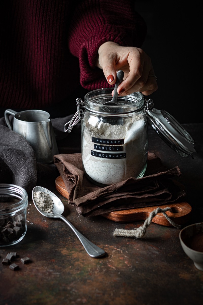 preparato per pancake proteici al cioccolato