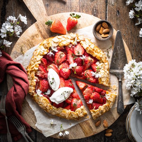 galette alle fragole senza zucchero