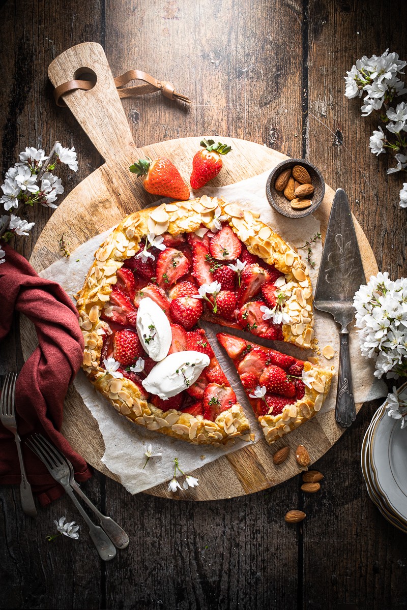 galette alle fragole senza zucchero