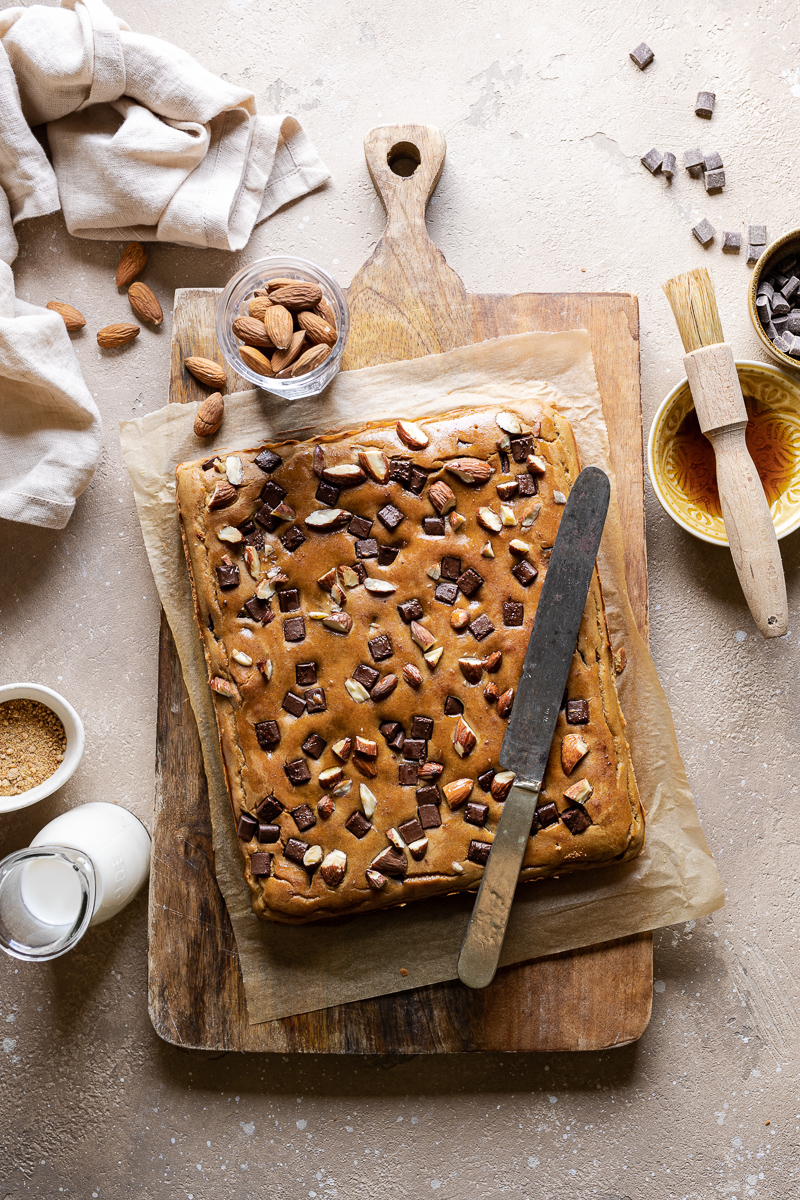 Blondies senza glutine e senza latticini con fagioli cannellini