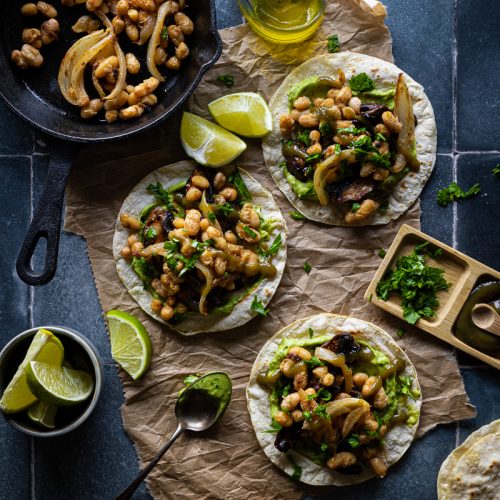 ricette estive con i legumi tacos vegani di fagioli e funghi