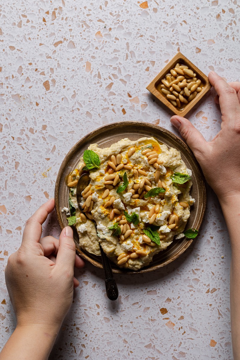 meze moutabal dip di zucchine arrosto