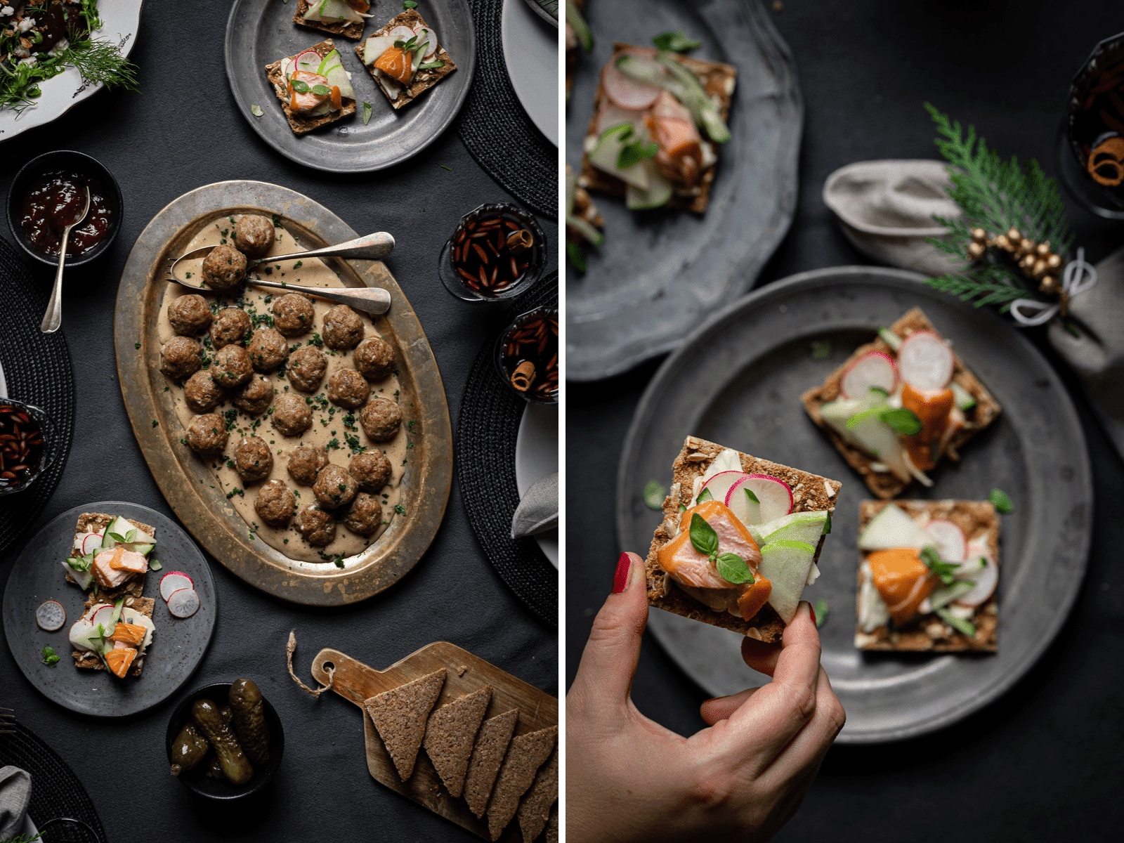 Julbord buffet di natale svedese