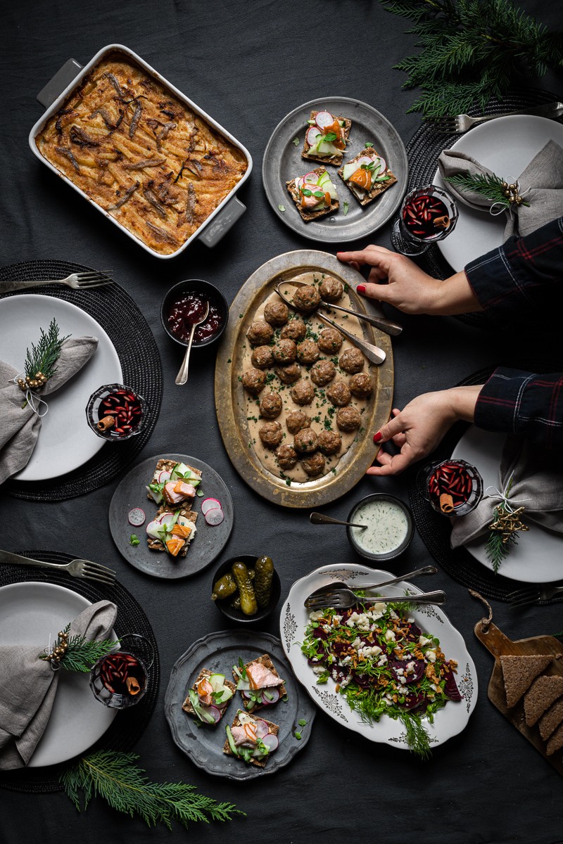 Julbord buffet di natale svedese