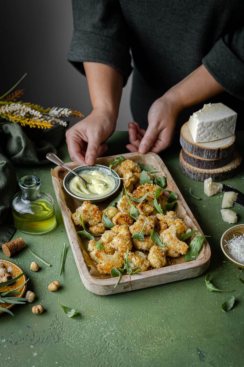 cavolfiore arrosto con pecorino