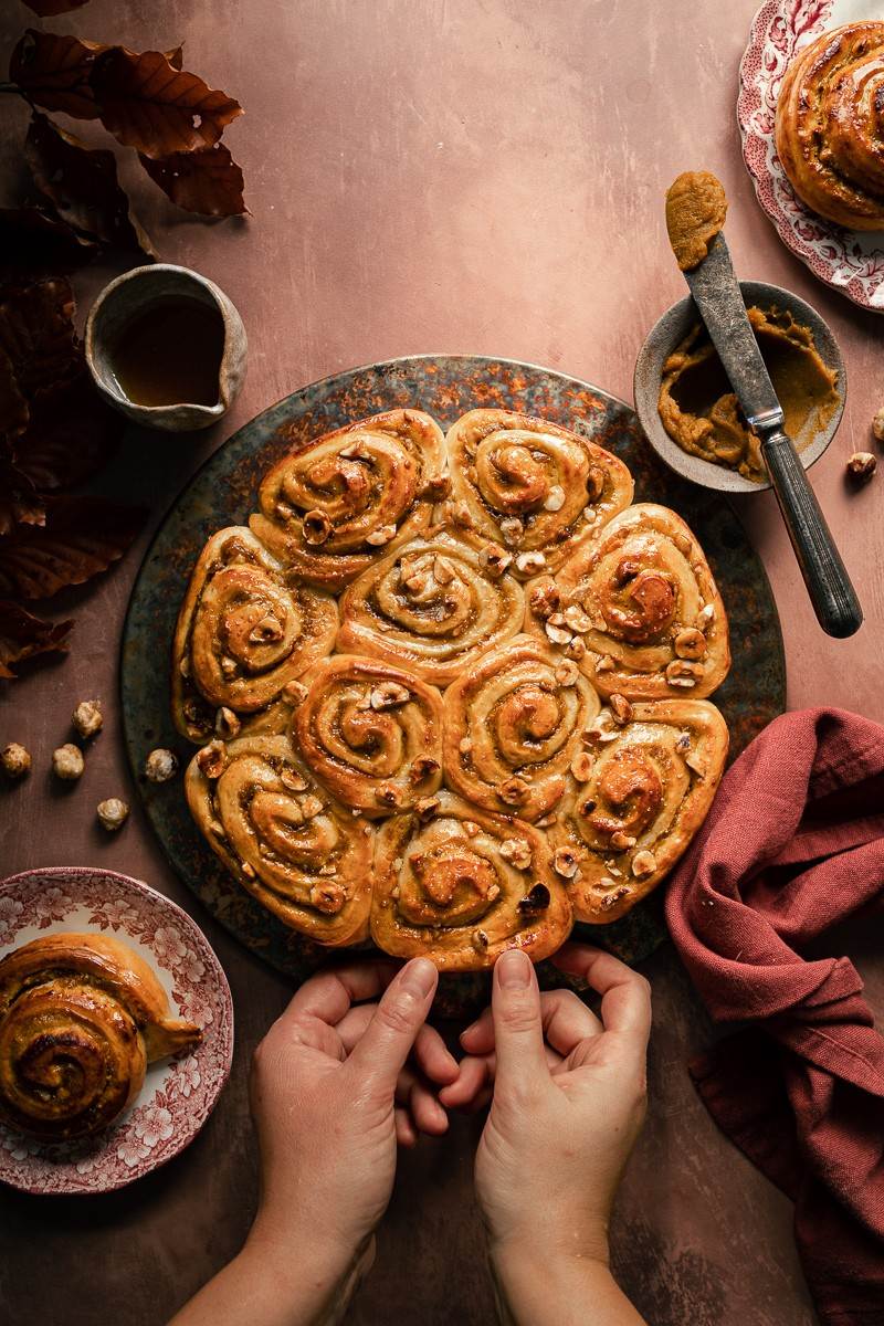 cinnamon roll alla zucca low fat