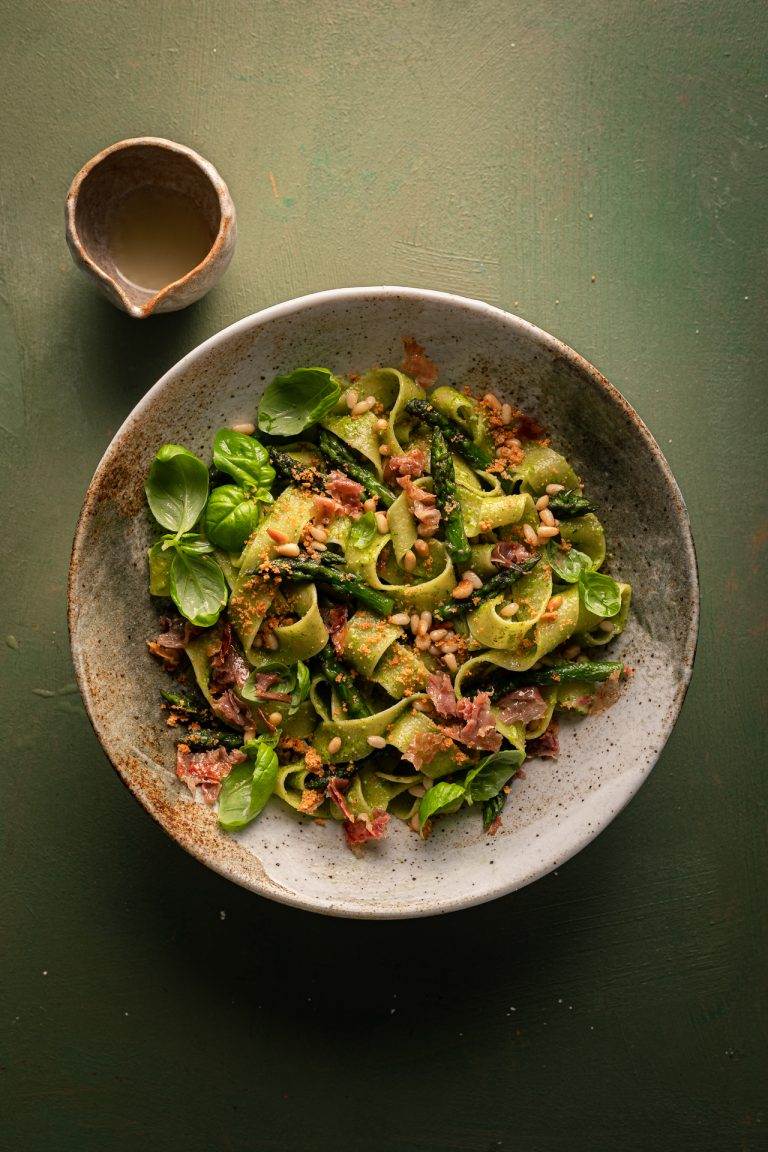 Pappardelle al basilico e limone per Pasqua