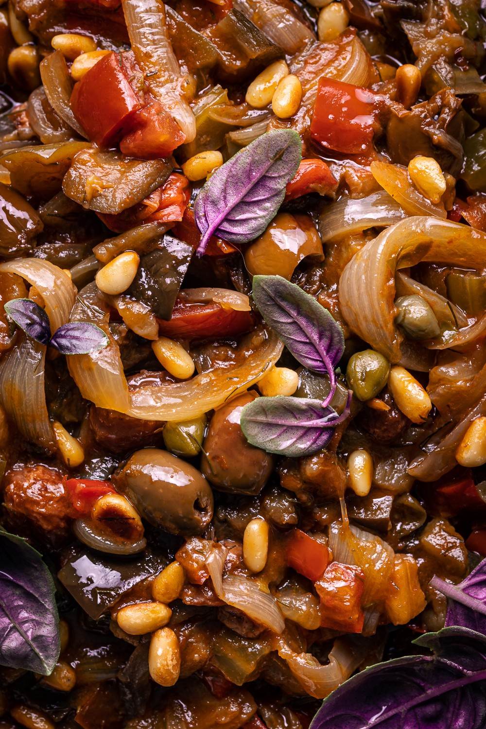 caponata di verdure leggera senza frittura nella slow cooker