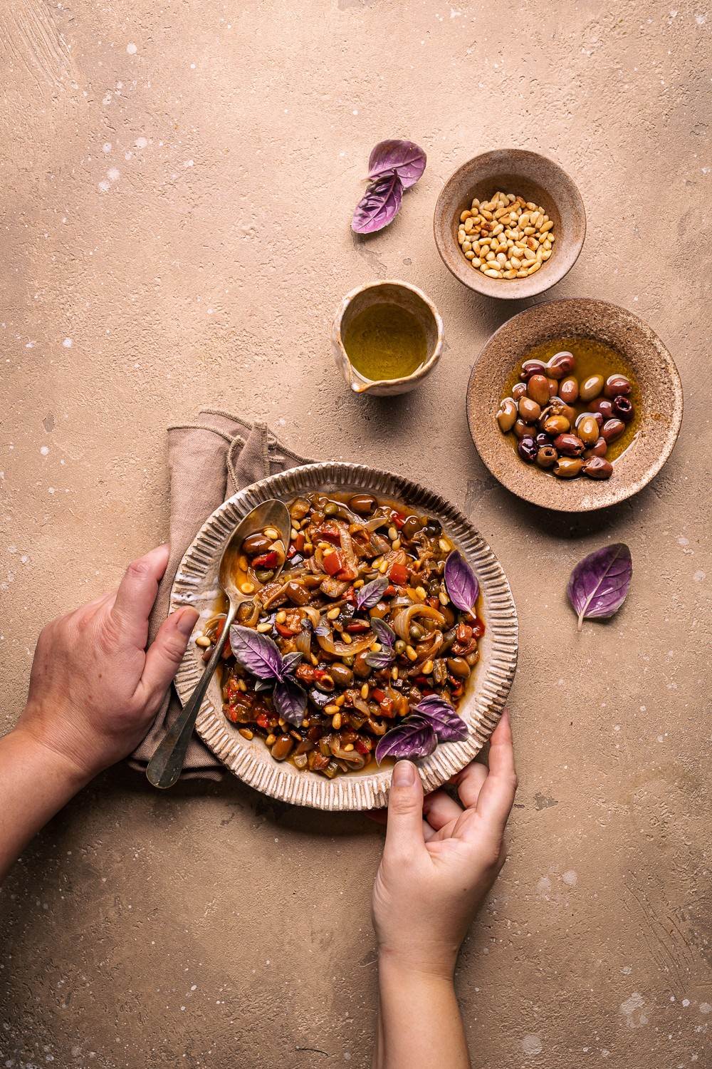 caponata di verdure leggera senza frittura nella slow cooker