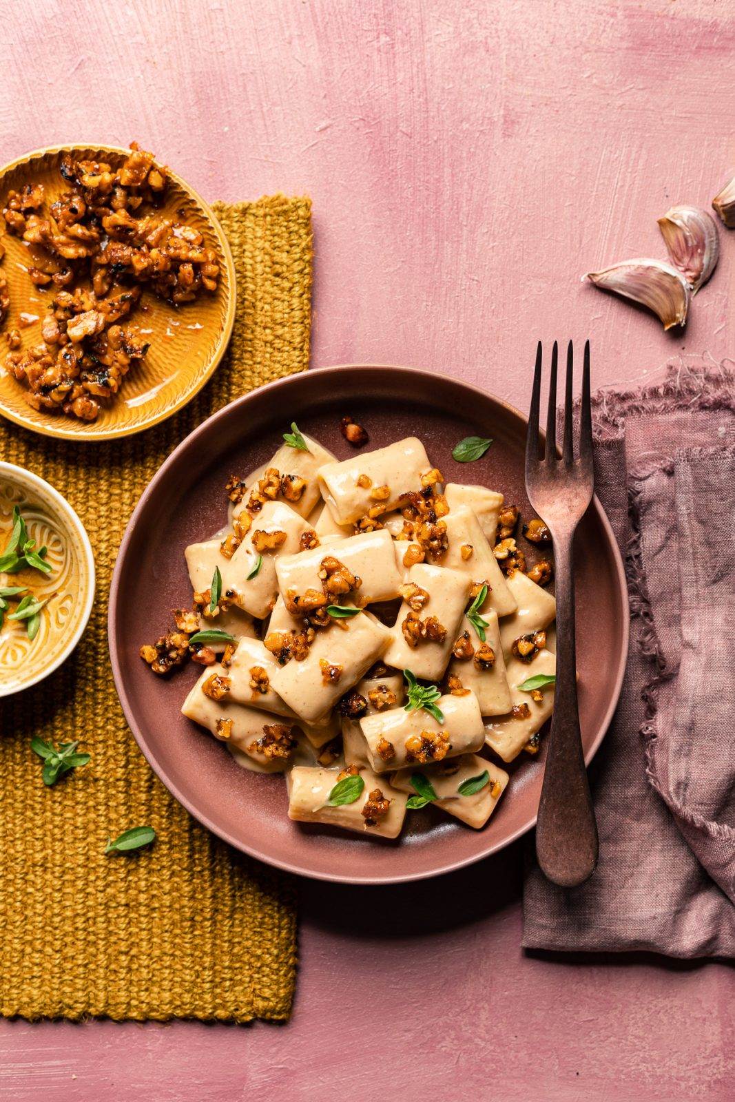 pasta con crema di cannellini vegana - pasta e legumi