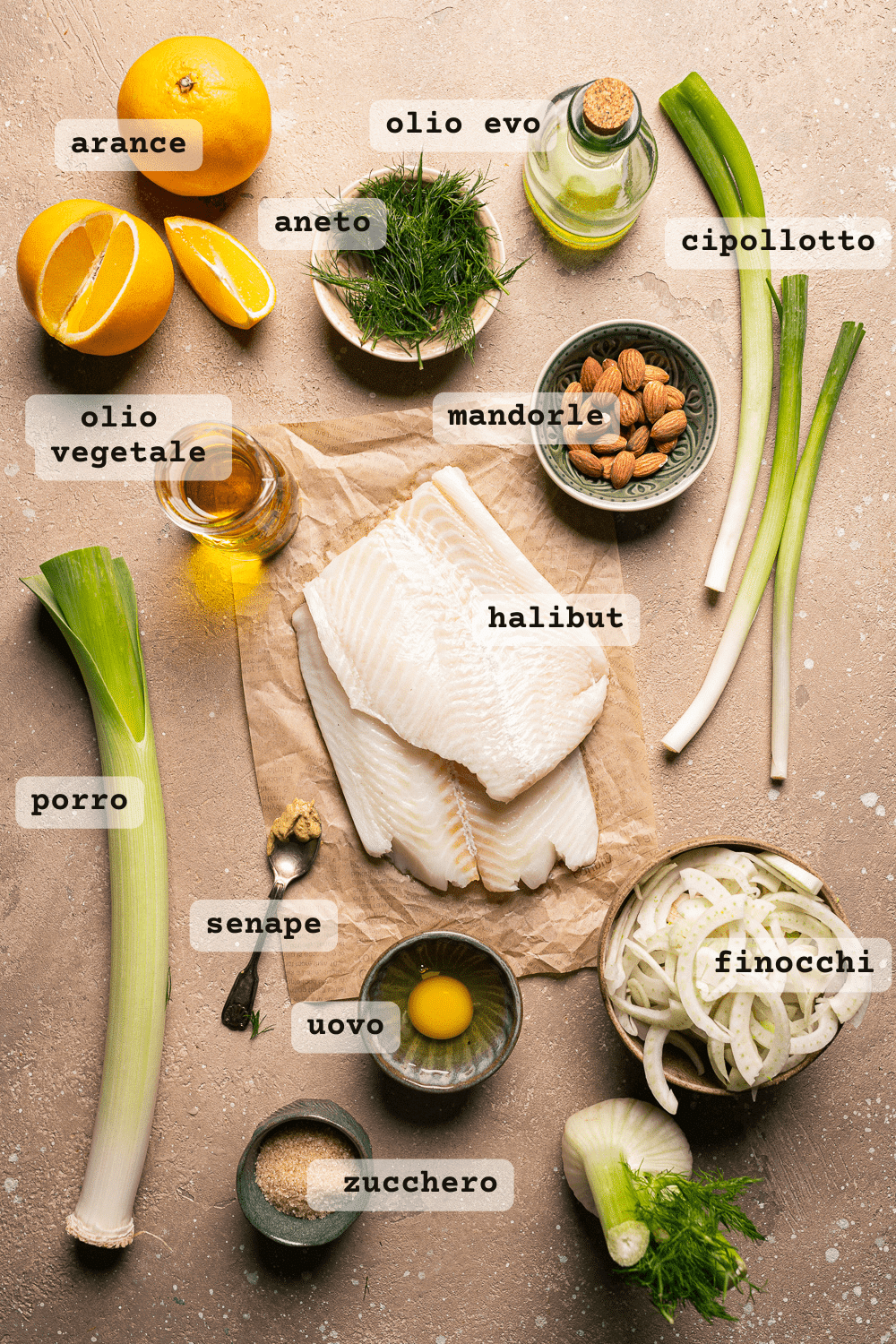 Halibut in vasocottura ingredienti