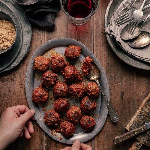 polpette vegane con granulare di soia