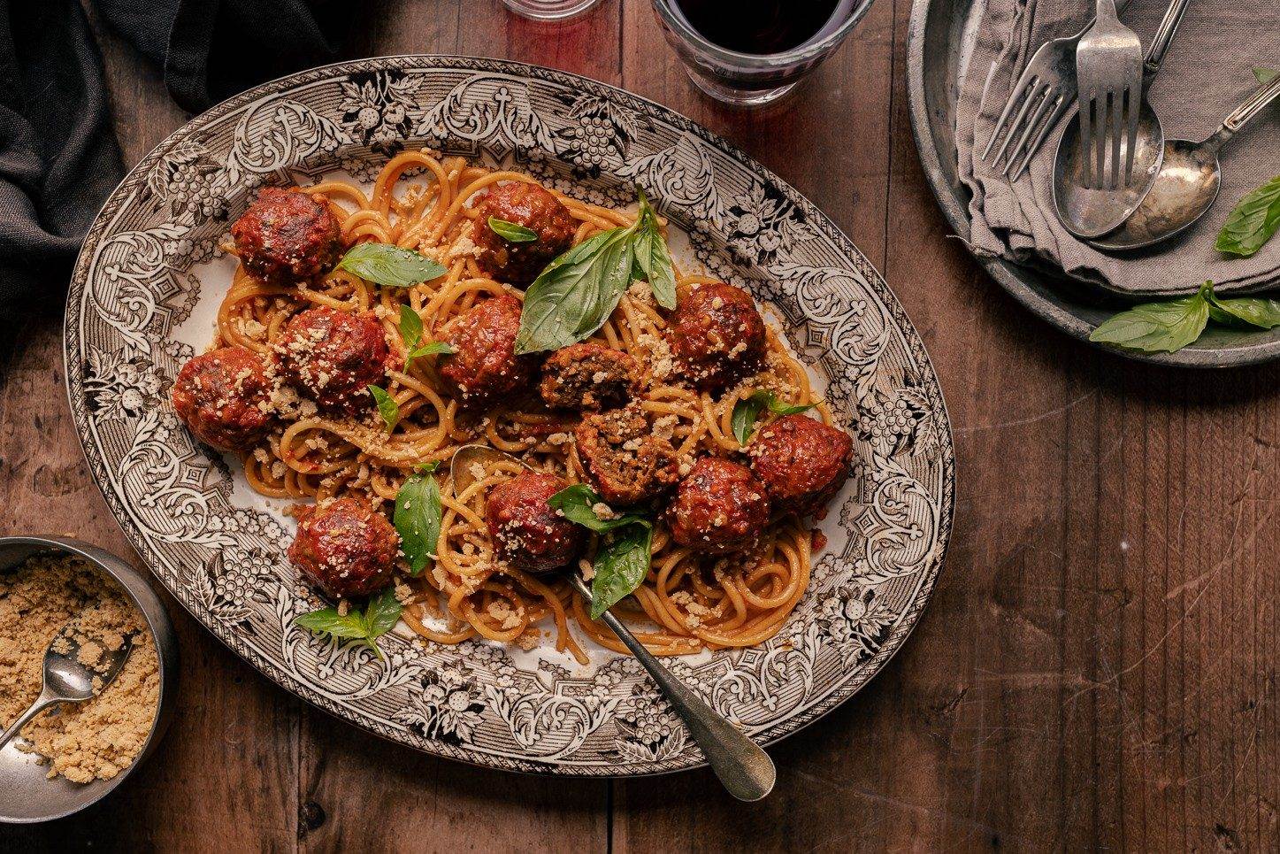 polpette vegane con granulare di soia