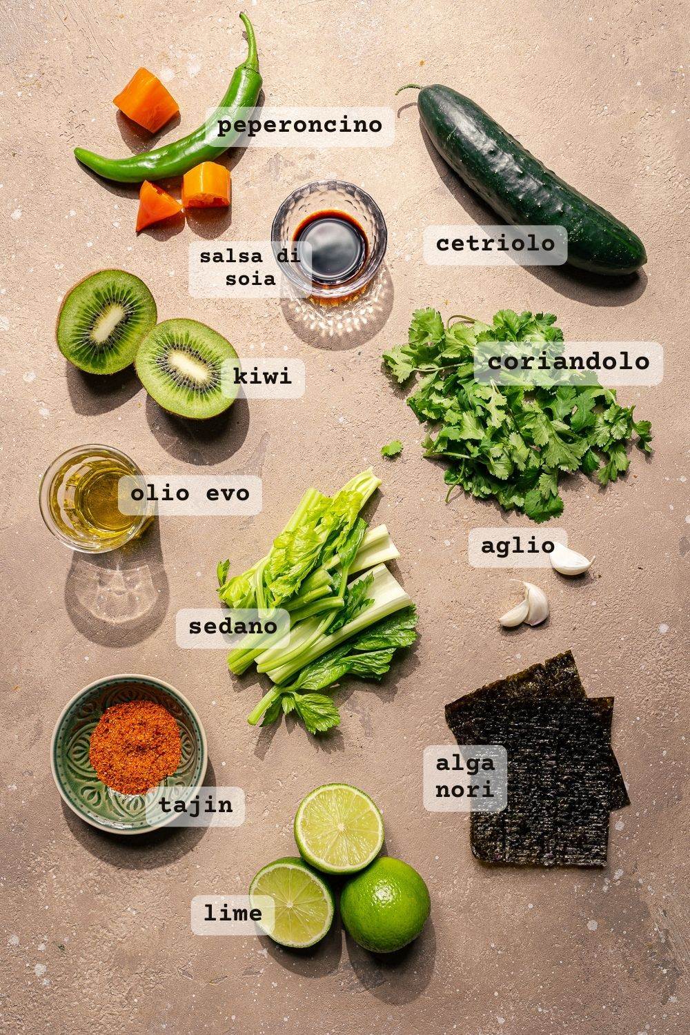 ingredienti aguachile di polpo