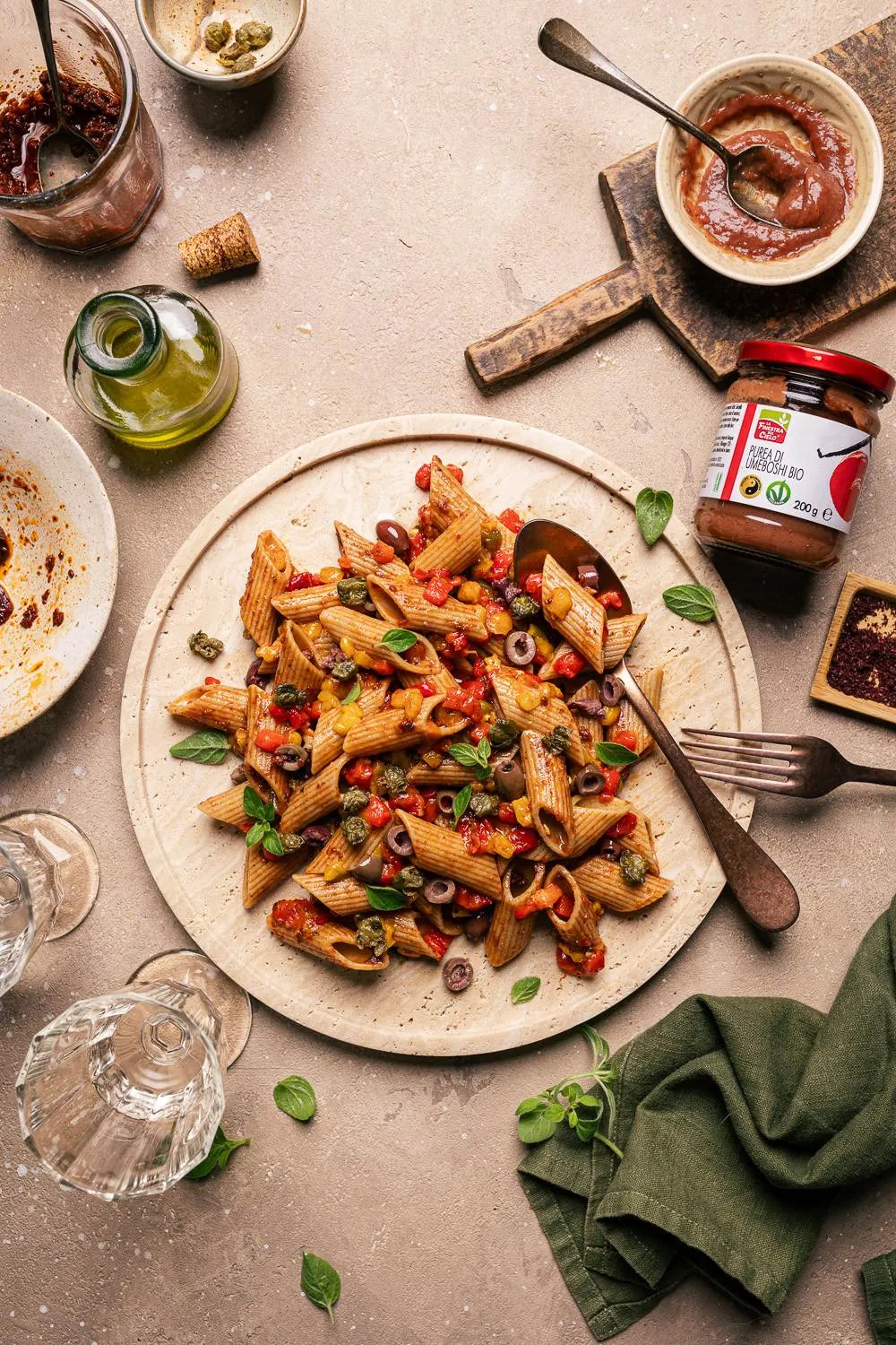 copertina pasta fredda peperoni umeboshi