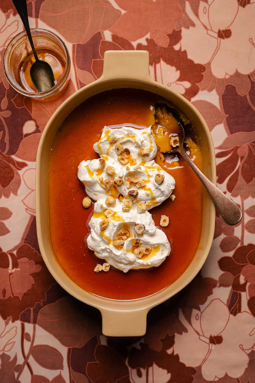 flan di zucca con latte condensato