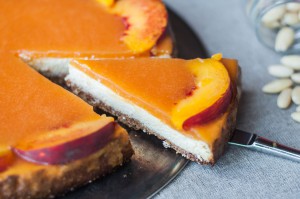 Cheesecake light alle pesche