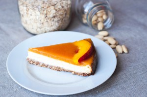 Cheesecake light alle pesche